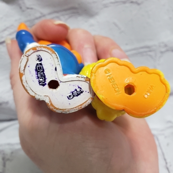 Vintage Sesame Street Ernie And Big Bird 3" Plastic Figures Cake Topper - Picture 5 of 6